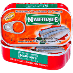 SARDINHA NAUTIQUE LATA 125G MOLHO DE TOMATE